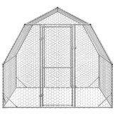 vidaXL Kippenren 2,5x2x2,25 m gegalvaniseerd staal