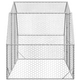 vidaXL Kippenren 2,5x2x2,25 m gegalvaniseerd staal