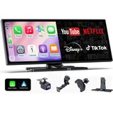 Wonsidary 11.26 inch Draadloos CarPlay & Android Auto Scherm met 1080P Camera