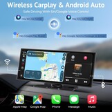 Wonsidary 11.26 inch Draadloos CarPlay & Android Auto Scherm met 1080P Camera