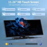 Wonsidary 11.26 inch Draadloos CarPlay & Android Auto Scherm met 1080P Camera