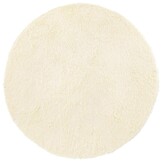 vidaXL Hoogpolig vloerkleed NAVARRA 240x240 cm polyester crèmekleurig