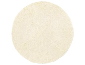 vidaXL Hoogpolig vloerkleed NAVARRA 240x240 cm polyester crèmekleurig