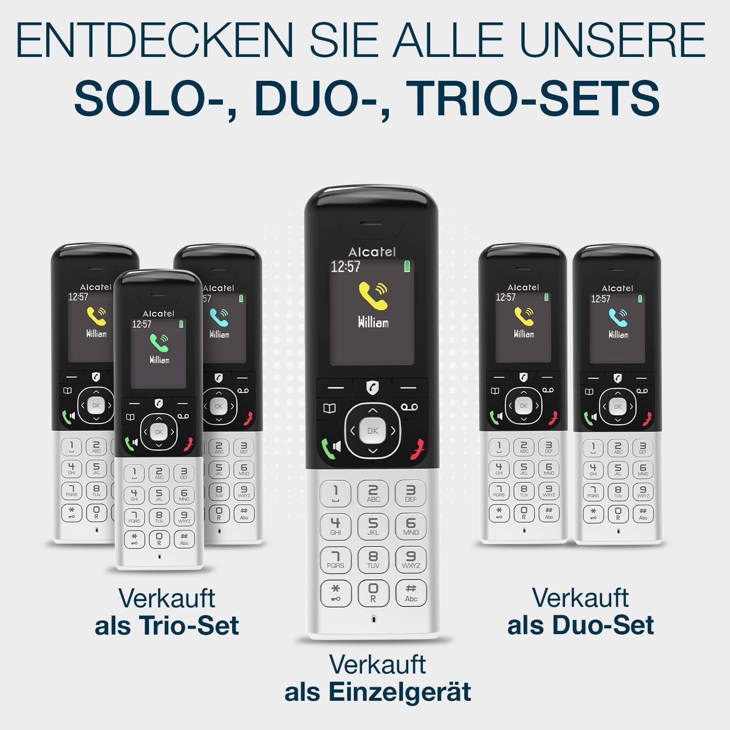 Alcatel FX990 Voice DECT Telefoon - Met Anantwoordapparaat - 50 min - Zwart/Grijs - 1 Mobilteil