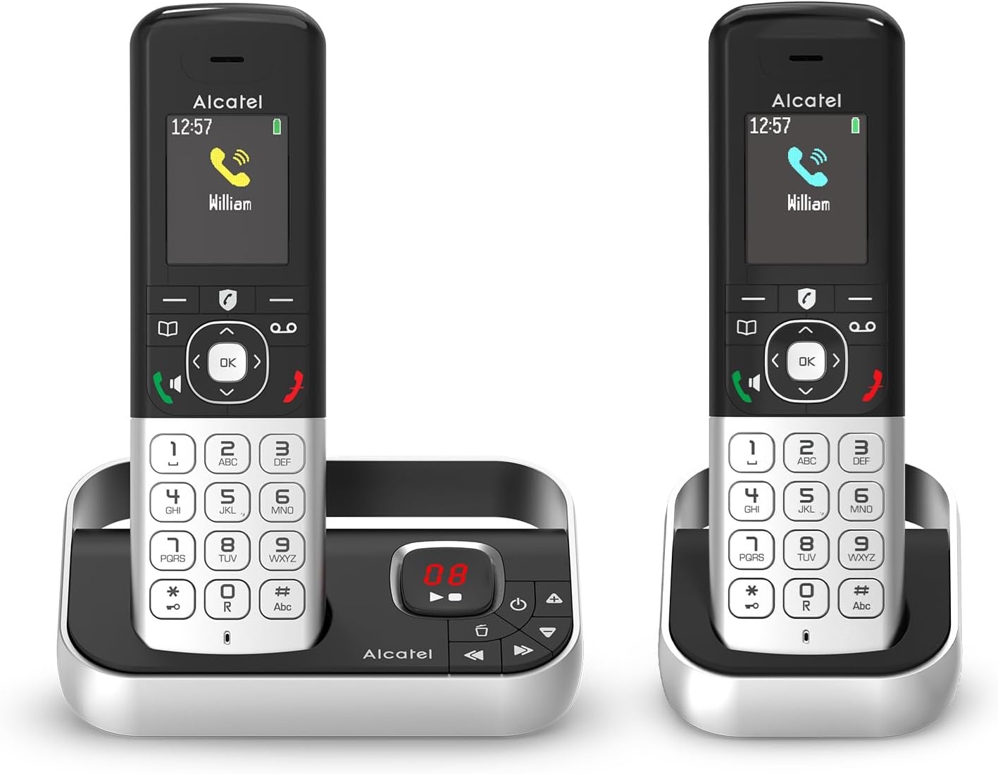 Alcatel FX990 Voice DECT Telefoon - Met Anantwoordapparaat - 50 min - Zwart/Grijs - 1 Mobilteil