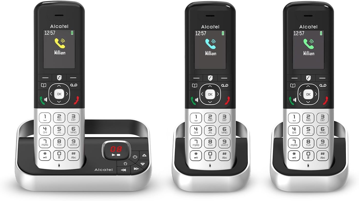 Alcatel FX990 Voice DECT Telefoon - Met Anantwoordapparaat - 50 min - Zwart/Grijs - 1 Mobilteil