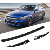 Aramox 3tlg Stoßstange Zierleiste Glänzend Schwarz für W205 AMG 2019-2021