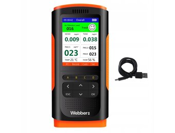 Webber UP900 Luchtkwaliteitsmeter - Meet Fijnstof en Schadelijke Gassen