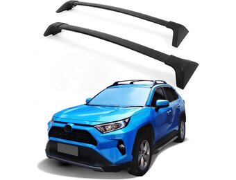 Dakbagagedrager voor To-yota RAV4 2020-2023, bagagedrager van aluminiumlegering, 200 kg draagvermogen, zwart