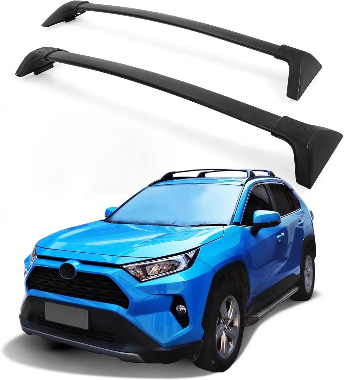 Dakbagagedrager voor To-yota RAV4 2020-2023, bagagedrager van aluminiumlegering, 200 kg draagvermogen, zwart