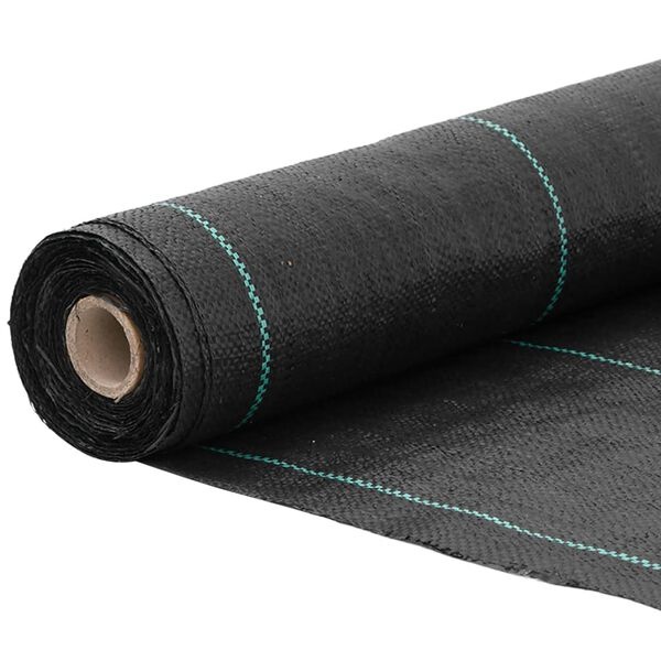 vidaXL Worteldoek 0,5x100 m PP zwart