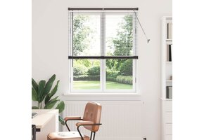 VidaXL Raamblind Zwart Aluminium - 57% Korting