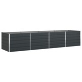 Plantenbak Antraciet Staal 195x100x45 cm - 52% Korting!