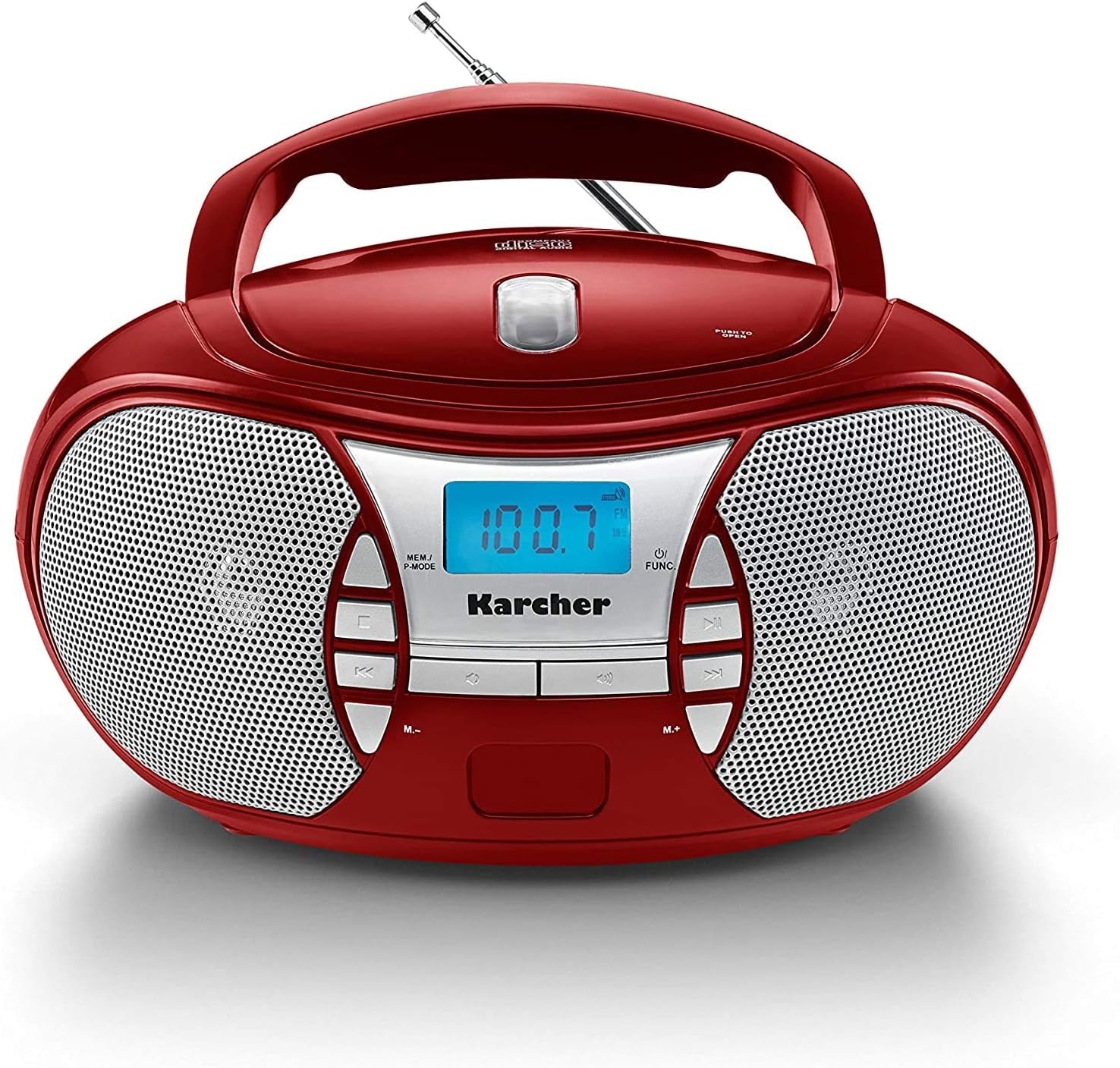 Karcher Rr 5025-B, Draagbare CD-Radio (Cd-Player, Fm-Radio, Oplader En Netvoeding, Aux-In), Zwart