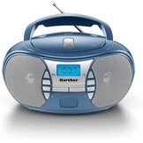 Karcher Rr 5025-B, Draagbare CD-Radio (Cd-Player, Fm-Radio, Oplader En Netvoeding, Aux-In), Zwart