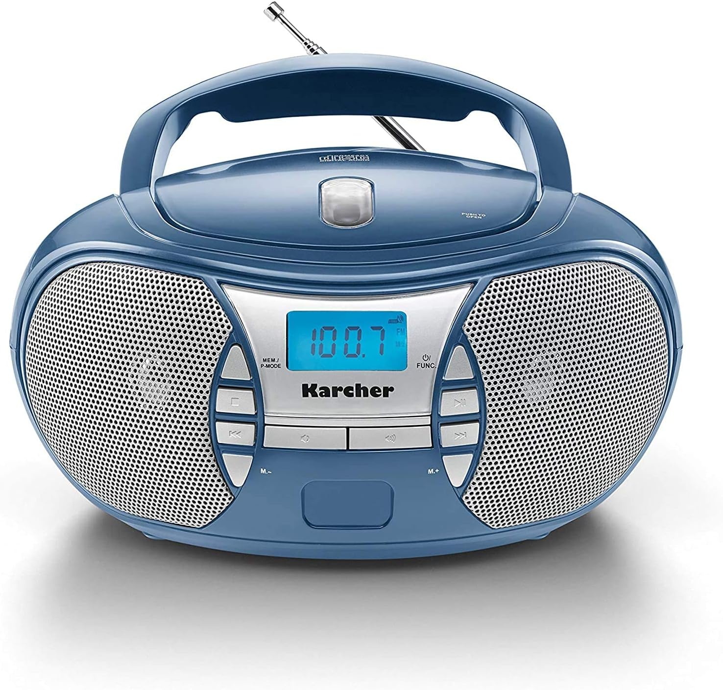 Karcher Rr 5025-B, Draagbare CD-Radio (Cd-Player, Fm-Radio, Oplader En Netvoeding, Aux-In), Zwart
