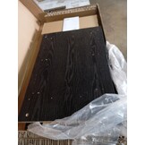 vidaXL Bureau met lade Zwart eiken 100 x 50 x 75 cm Bewerkt hout