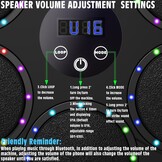 Music Boxing Machine met bokshandschoenen, kleurrijke led-smart-bluetooth-muziek-bokstrainer, elektronische boksmachine voor wandmontage met 9 snelheidsmodi en telmodus