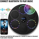 Music Boxing Machine met bokshandschoenen, kleurrijke led-smart-bluetooth-muziek-bokstrainer, elektronische boksmachine voor wandmontage met 9 snelheidsmodi en telmodus