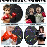Music Boxing Machine met bokshandschoenen, kleurrijke led-smart-bluetooth-muziek-bokstrainer, elektronische boksmachine voor wandmontage met 9 snelheidsmodi en telmodus