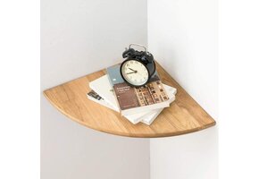 Massief Eiken Hoekplank - 57% Korting - Drijvend & Wandmontage