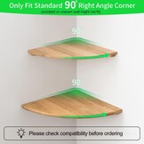 Massief Eiken Hoekplank 40,6cm - 61% Korting!
