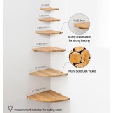 Massief Eiken Hoekplank 40,6cm - 61% Korting!