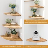 Massief Eiken Hoekplank 40,6cm - 61% Korting!