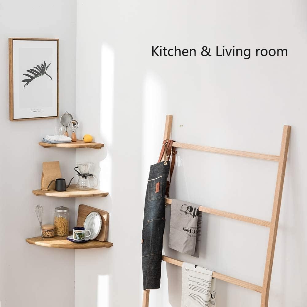 Massief Eiken Hoekplank 40,6cm - 61% Korting!