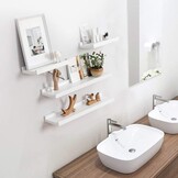 Wandplank Fotoplank Massief Eikenhout Wit 50cm - 73% Korting!