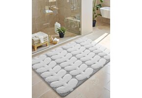 Absorberende en Sneldrogende Antislip Badmat (Grijs, 61x110 cm) - 65% Korting!