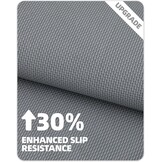 COLOR&GEOMETRY Premium badmat, absorberende en snel drogende antislip en machinewasbaar, zacht en comfortabel voor badkamer, toilet en bad, 61x110cm, grijs
