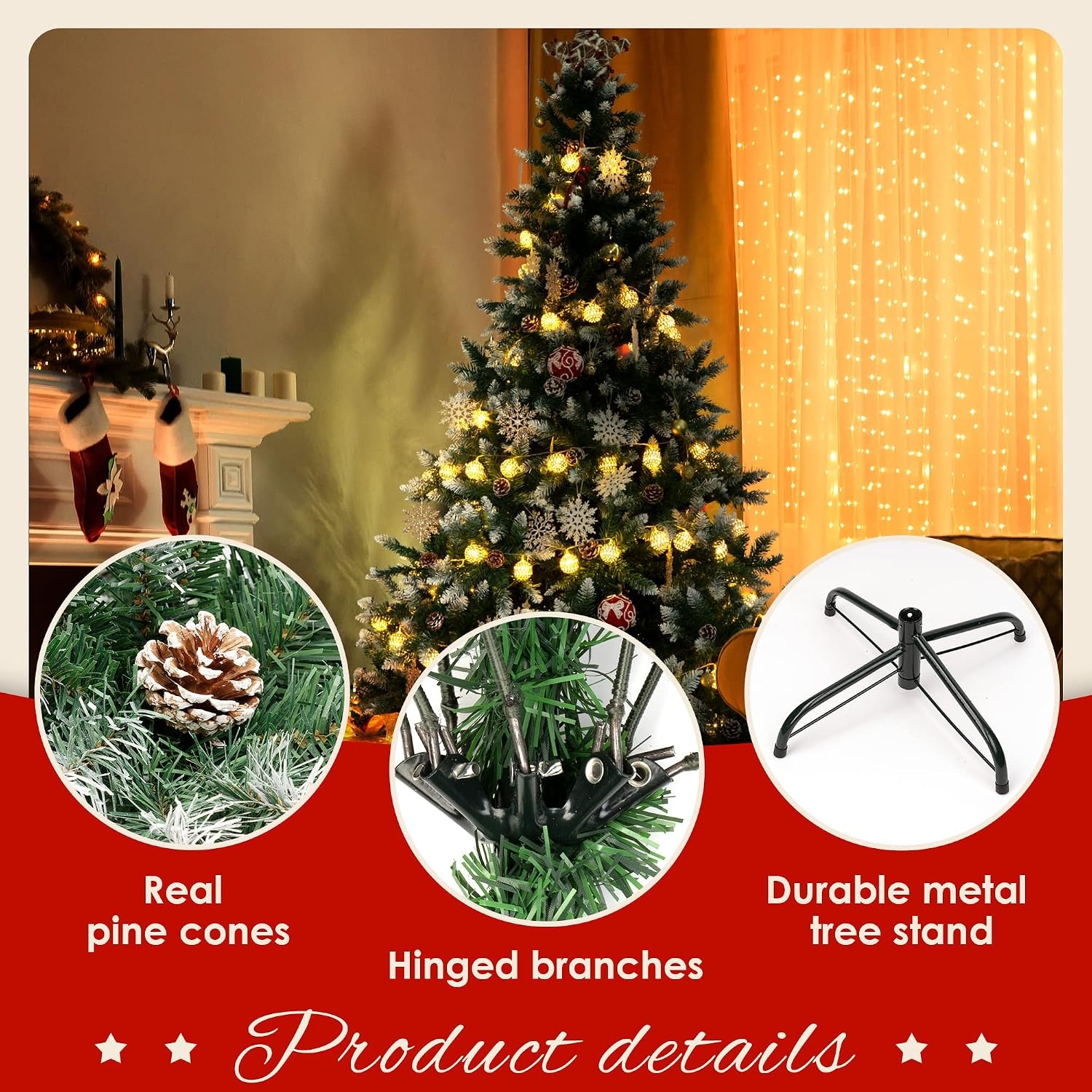 Kunstkerstboom 120cm Sneeuweffect (59% Korting)