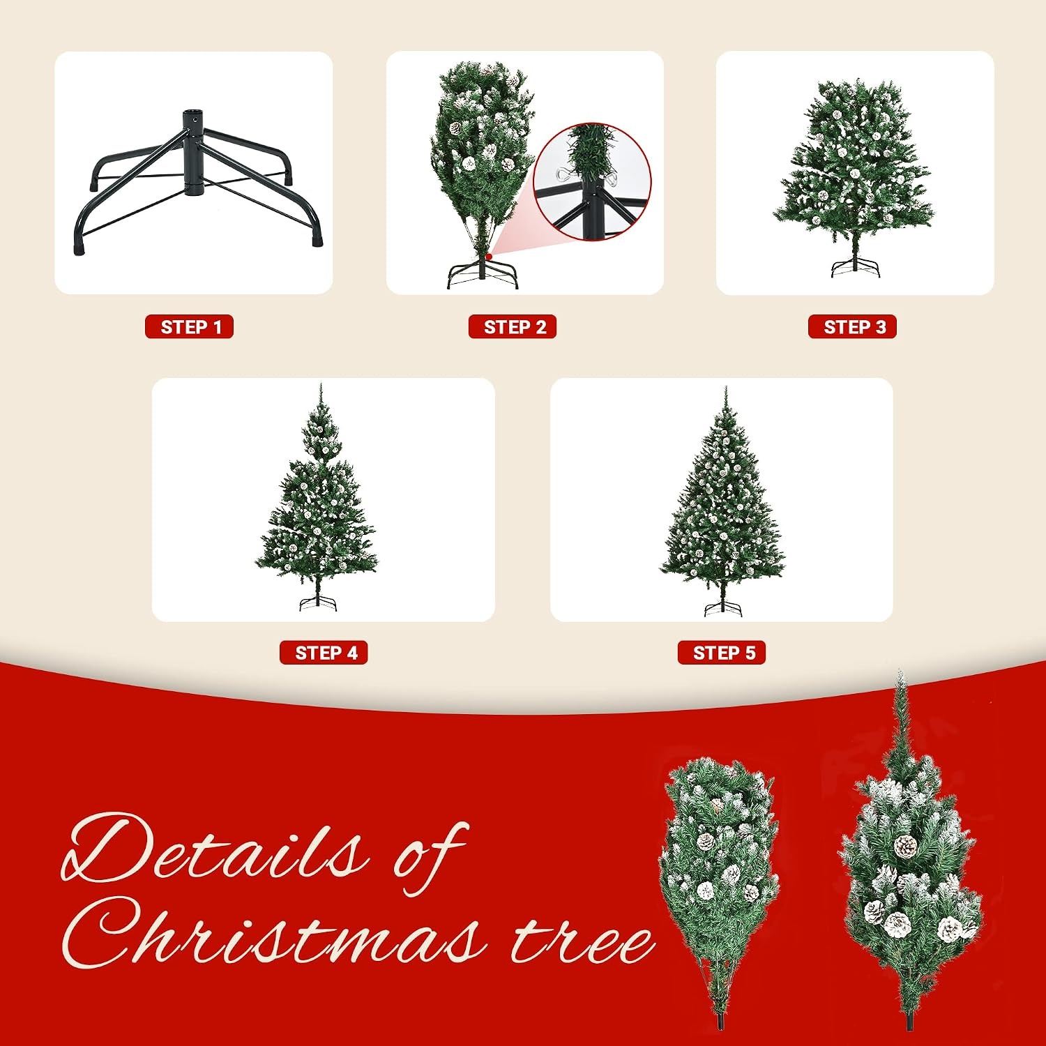 Kunstkerstboom 120cm Sneeuweffect (59% Korting)