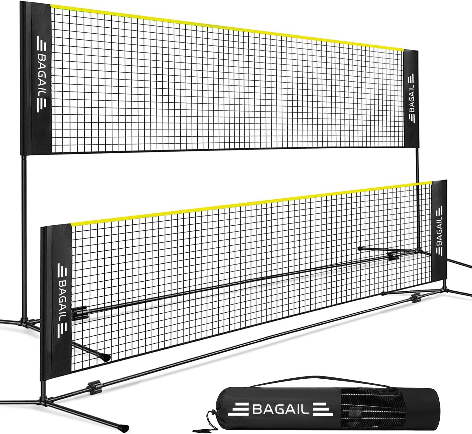 BAGAIL Verstelbaar Sportnet 3m voor Badminton, Tennis en Volleybal