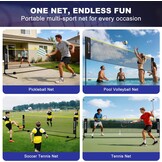 BAGAIL Verstelbaar Sportnet 3m voor Badminton, Tennis en Volleybal