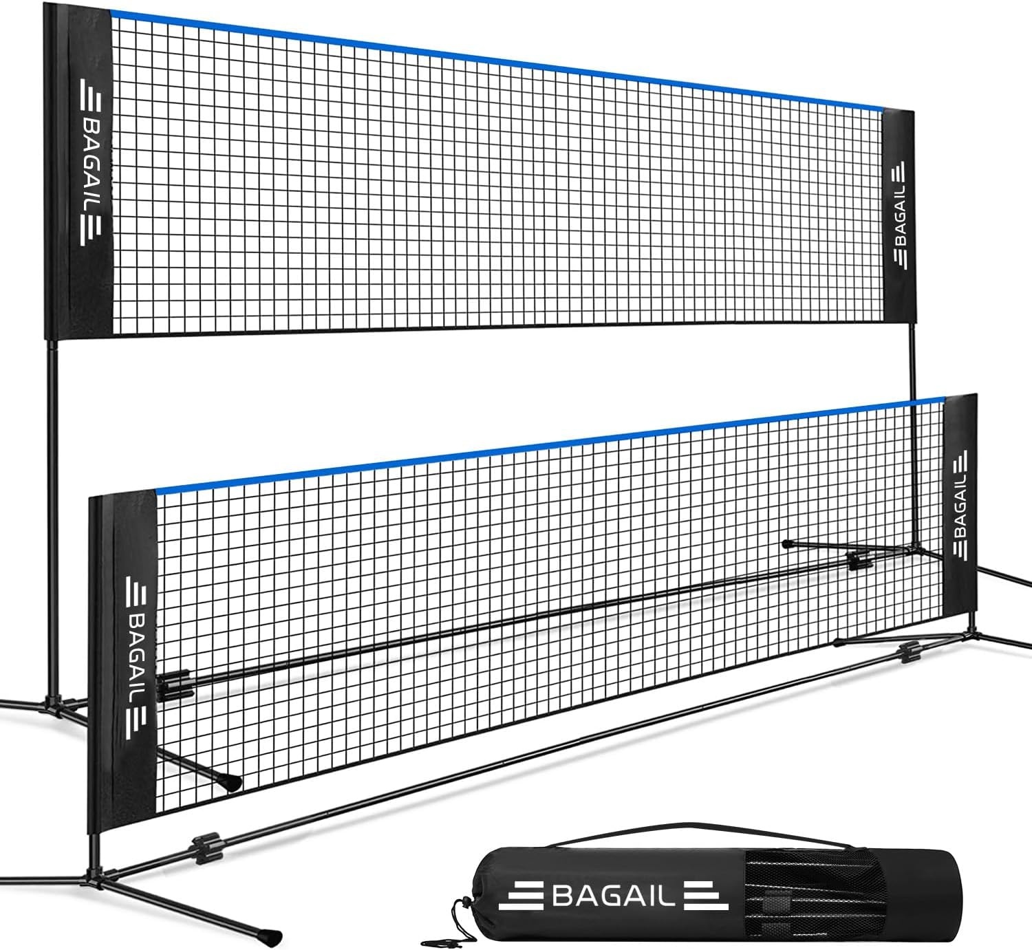 BAGAIL Verstelbaar Sportnet 3m voor Badminton, Tennis en Volleybal