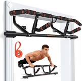Sportneer Deurkozijn, optrekstang voor deuropening, kinopstang met inklapbare handgreep, kinopstang voor krachttraining voor bovenlichaam fitness tot 200 kg capaciteit