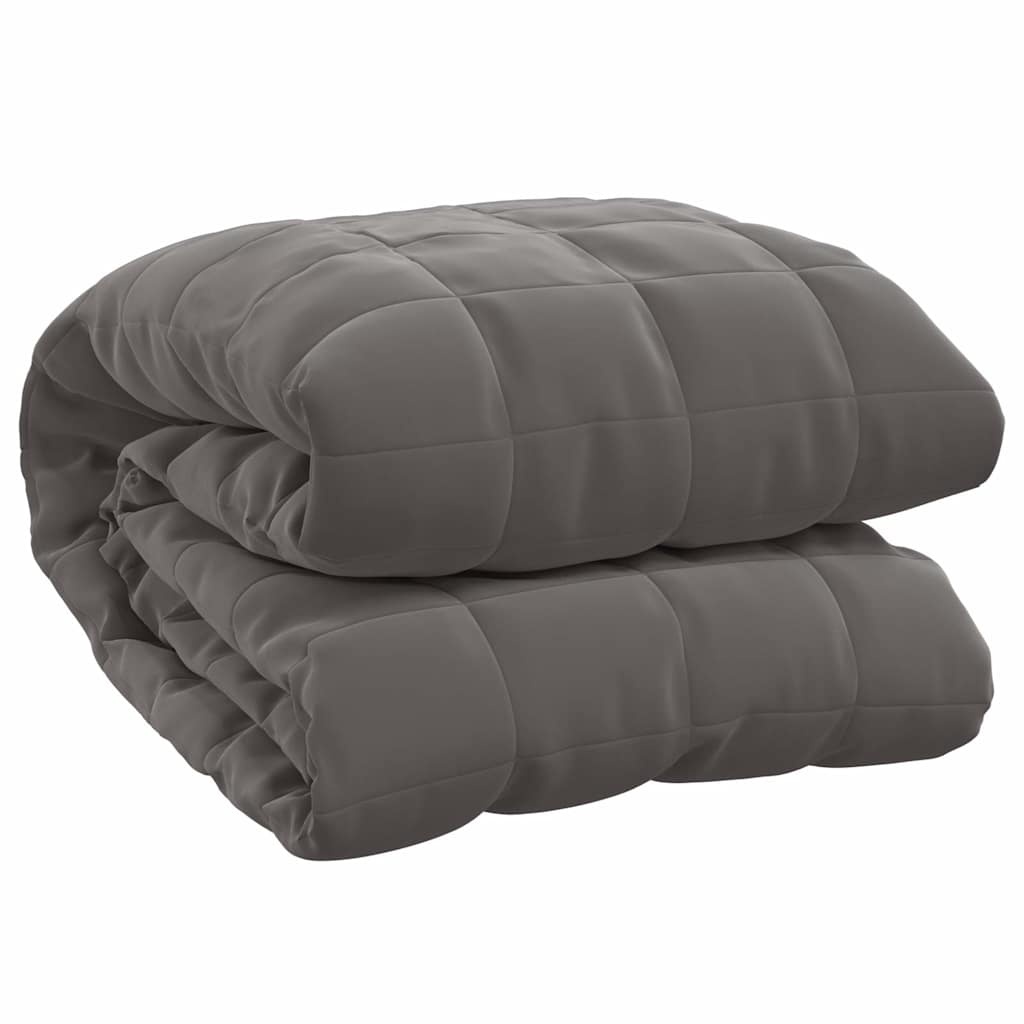 vidaXL Verzwaringsdeken Grijs 220x235 cm - 15 kg - 55% Korting!