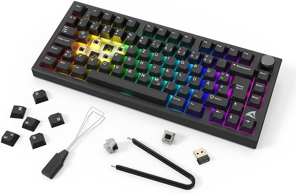 Sharkoon Skiller SGK55W, draadloos gamingtoetsenbord