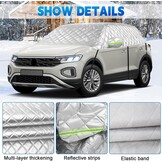 LMYSUFI Halve Autohoes voor VW T-Roc 2017-2025 - Zwart - Winter- en Hagelbestendig