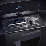 CSL-Computer Titanwolf XXL Speed Gaming-muismat, 900 x 400 mm, XXL muismat, onderlegger met Titanwolf-motief. Verbetert precisie en snelheid. Stabiele grip op gladde oppervlakken.