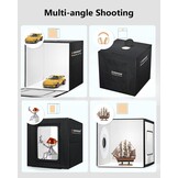 DUCLUS Fotostudio Box 50 x 50 x 50 cm met 216 LED lampen en 6 achtergronden