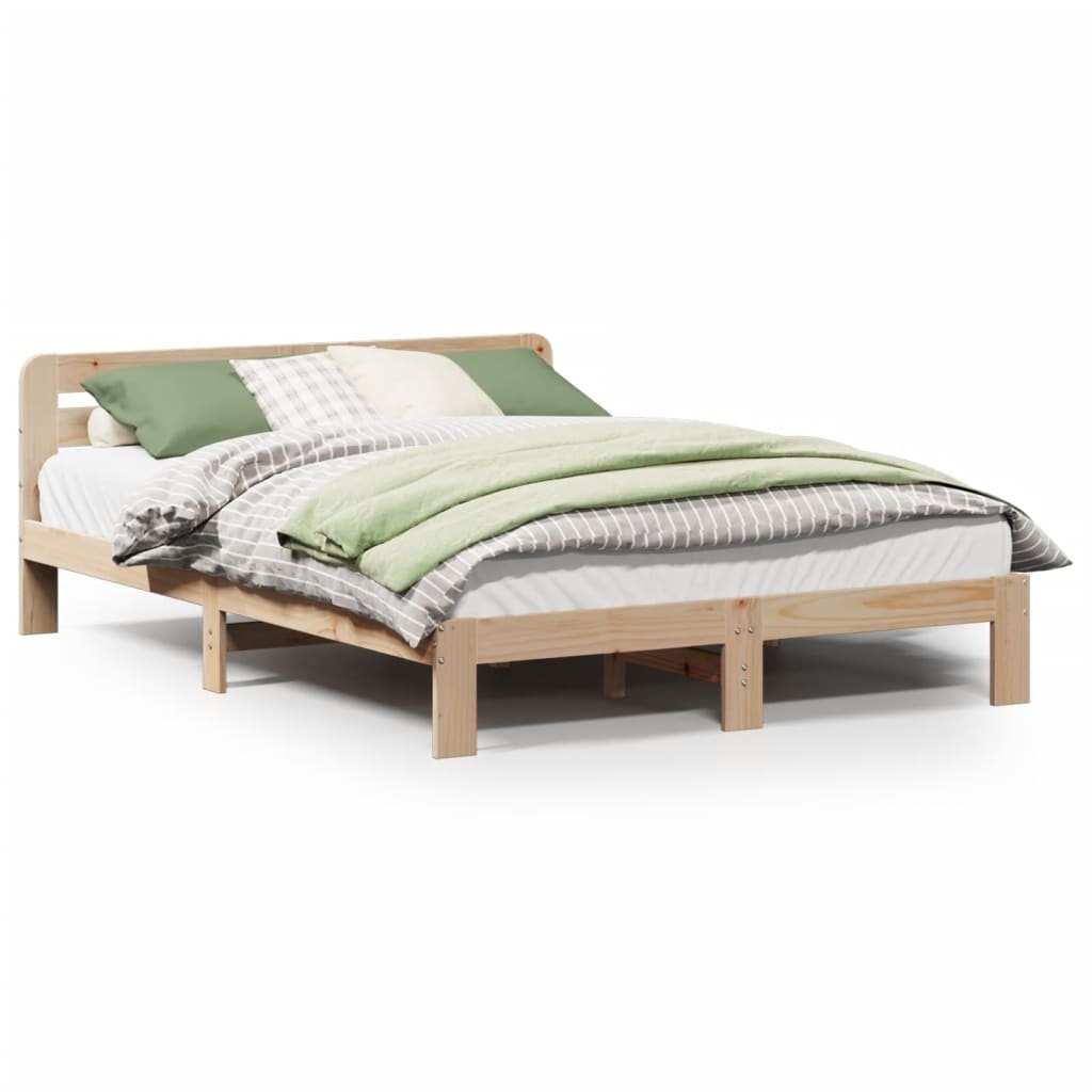 vidaXL Bedframe zonder matras massief grenenhout 160x200 cm