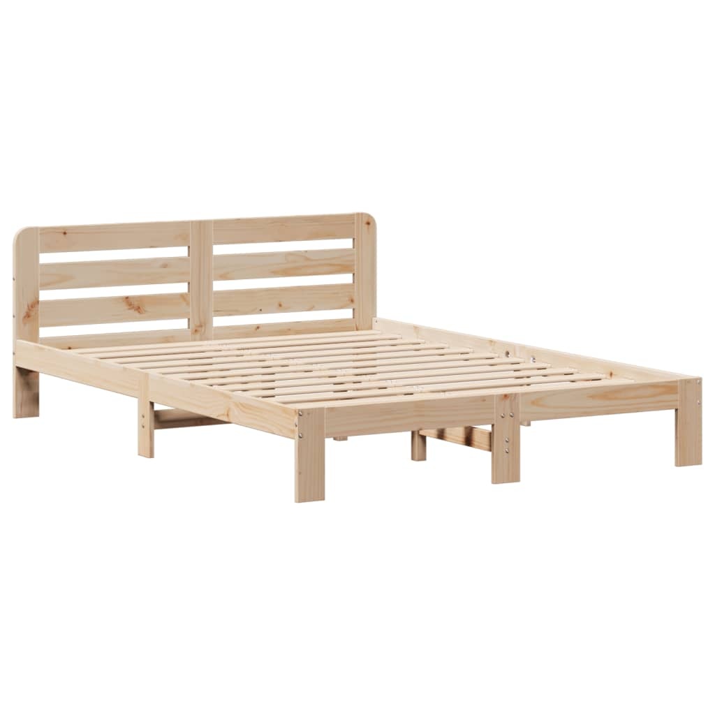 vidaXL Bedframe zonder matras massief grenenhout 160x200 cm