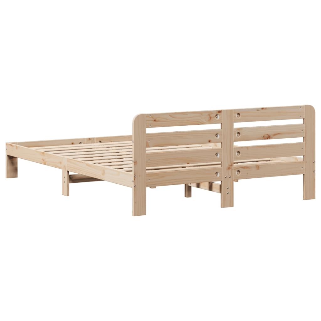 vidaXL Bedframe zonder matras massief grenenhout 160x200 cm