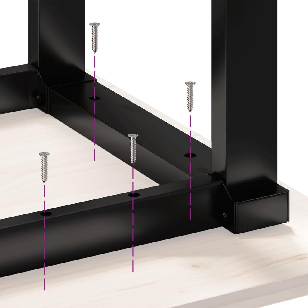 vidaXL Salontafelpoten O-frame 90x30x43 cm gietijzer
