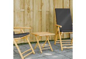 VidaXL Bamboe Tuintafel Inklapbaar 45x45x45 cm - 40% Korting