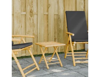 vidaXL Tuintafel inklapbaar 45x45x45 cm bamboe