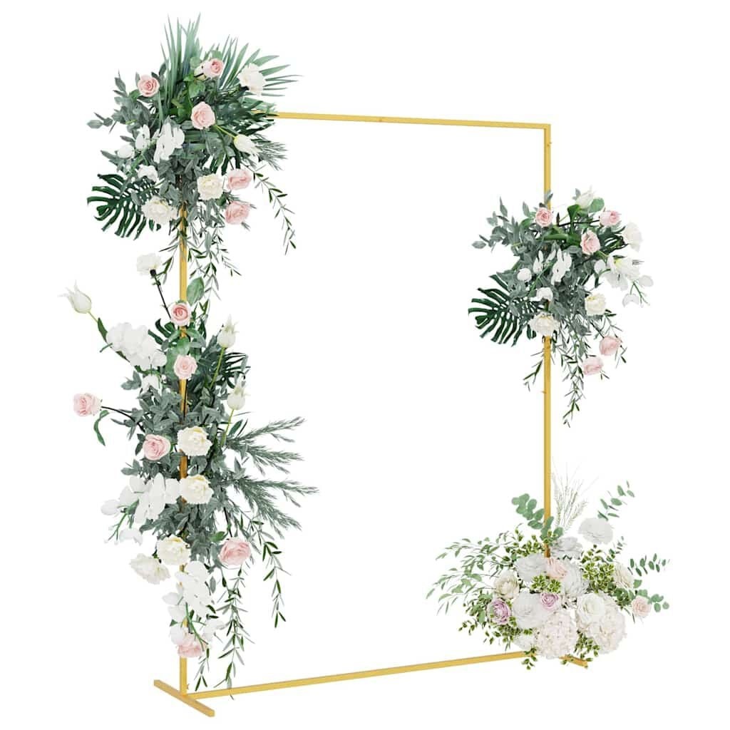 vidaXL Trouwrand Goud 150 x 49,5 x 200 cm Staal